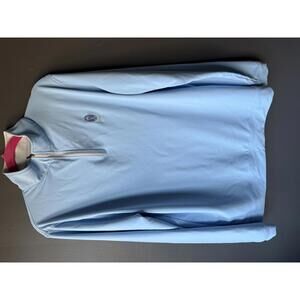 Peter Millar Men's Light Blue Quarter-Zip Sweatshirt